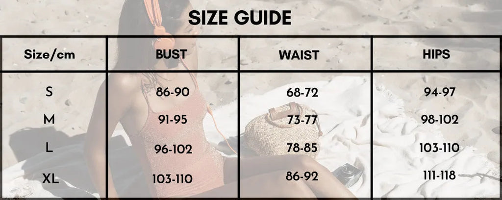 Women's solid colour one-piece swimsuit with detachable skirt and gold button detail.