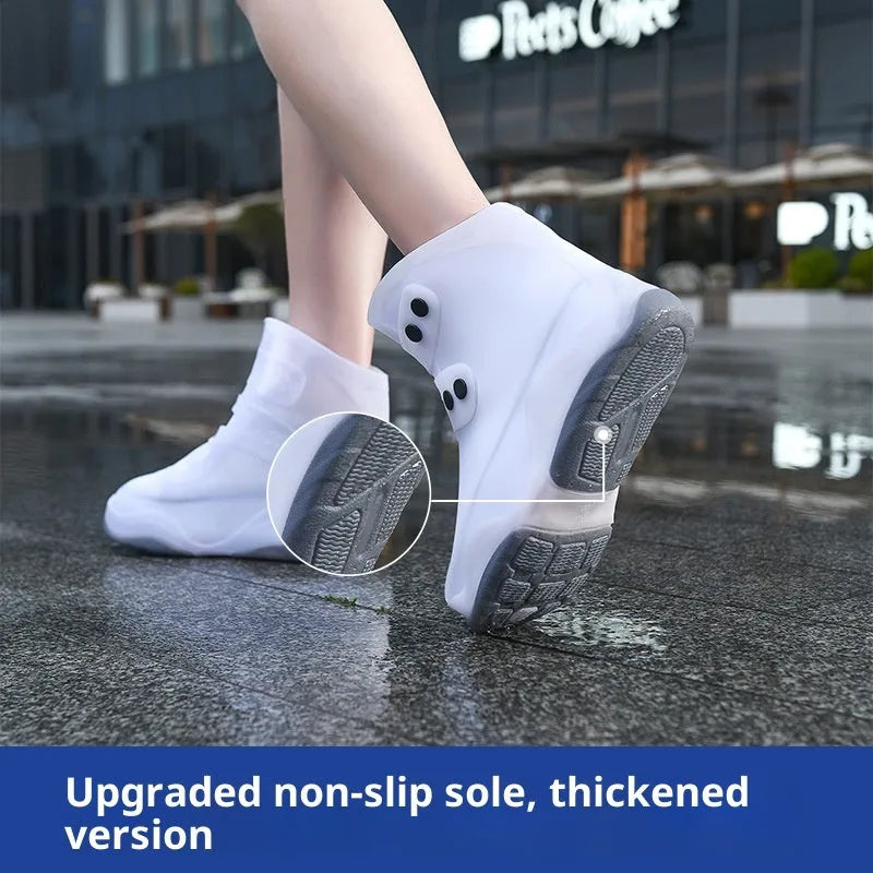 Silicone waterproof shoe cover non-slip wear-resistant unisex rain boots