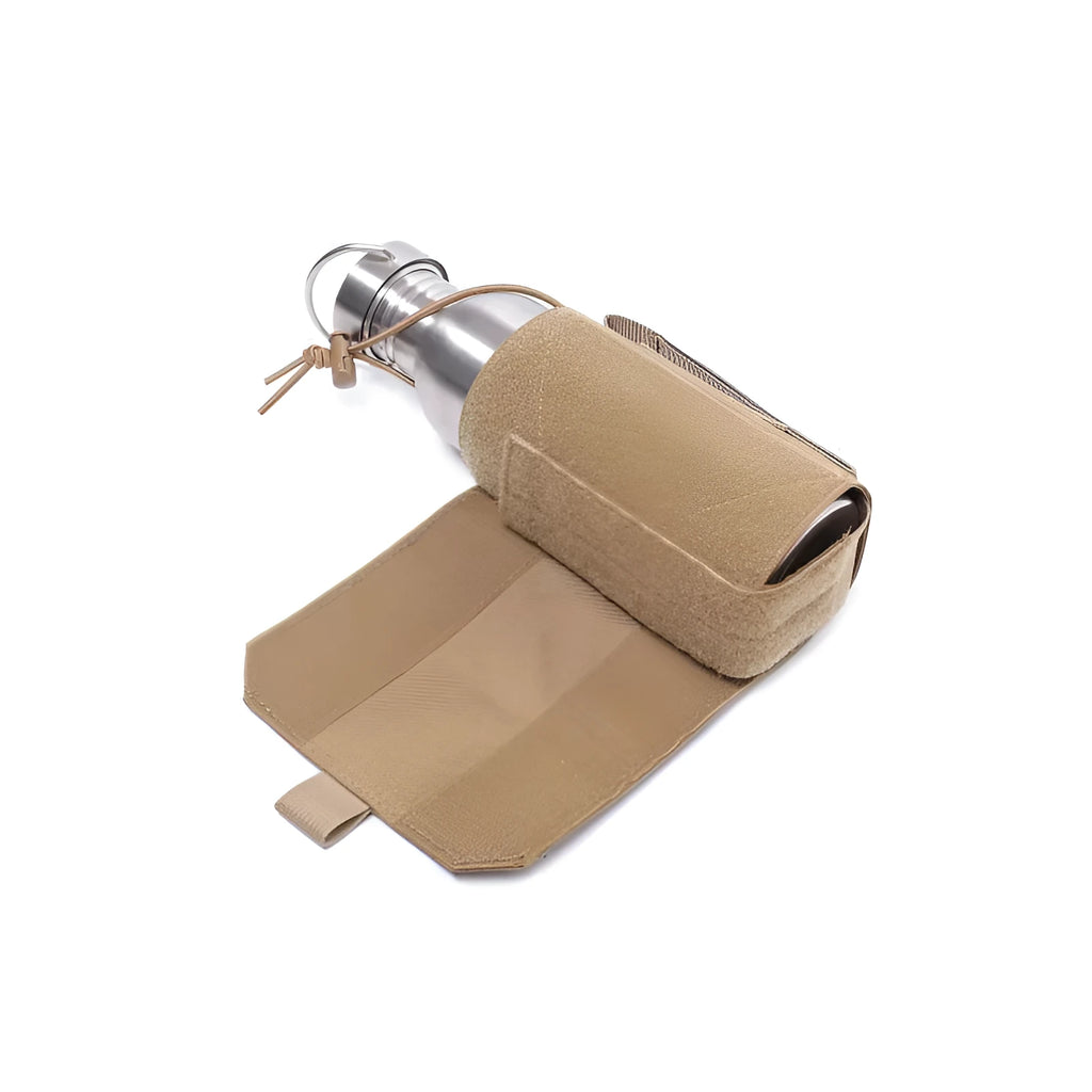Adjustable Oxford cloth bottle cover for outdoor sports in black and khaki colour options