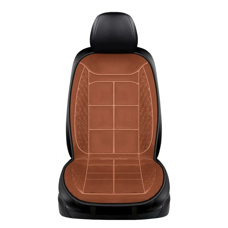 Car seat heating cushion in beige, black and coffee colours for single, double and rear seats.