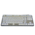 132 transparent plastic key caps for mechanical keyboard replacement set