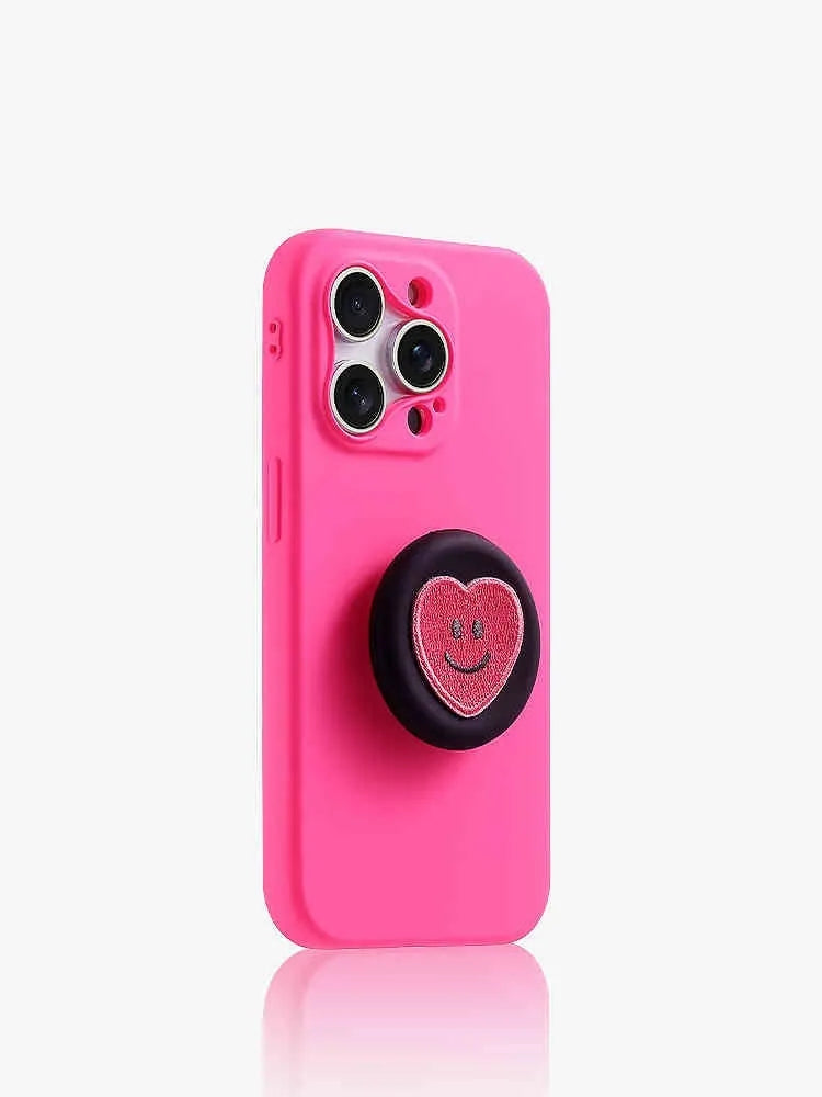 Silicone phone case drop-resistant protective cover for iPhone 13 to 16 series in blue