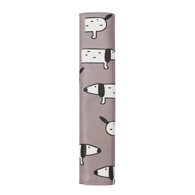Cute Dachshund cartoon design artificial leather car seat belt shoulder cover.