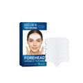 Pack of 5 forehead skincare patches on non-woven fabric with moisturising ingredients