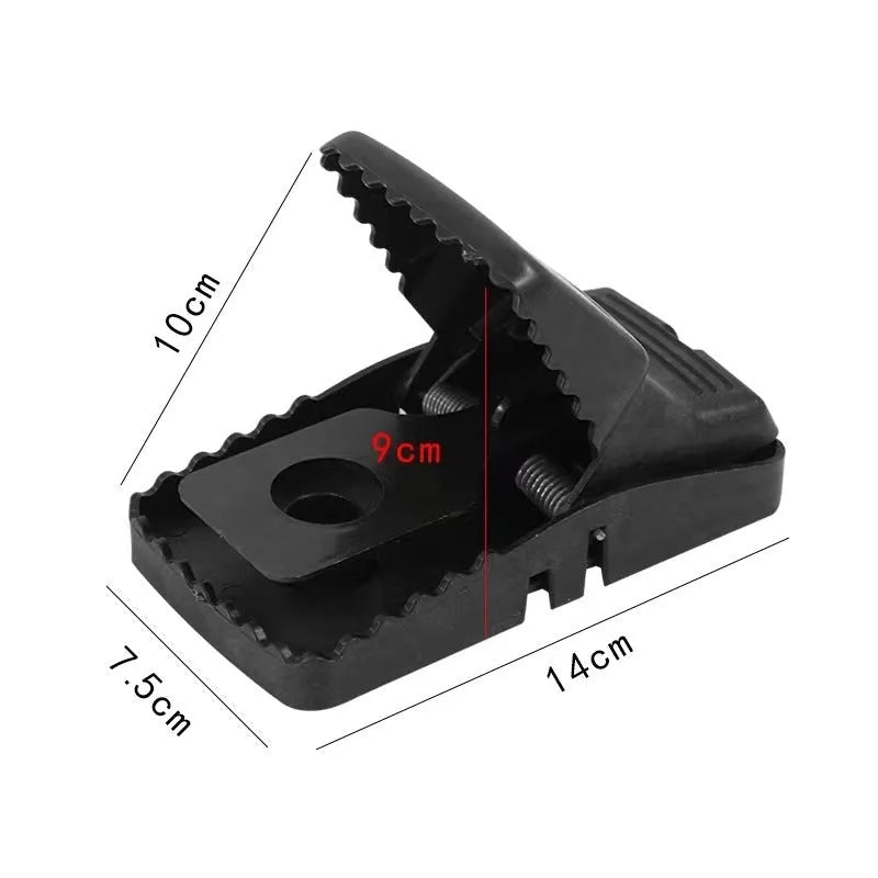 Automatic mouse trap cage shown in small, medium, and large sizes with metal and plastic construction options.