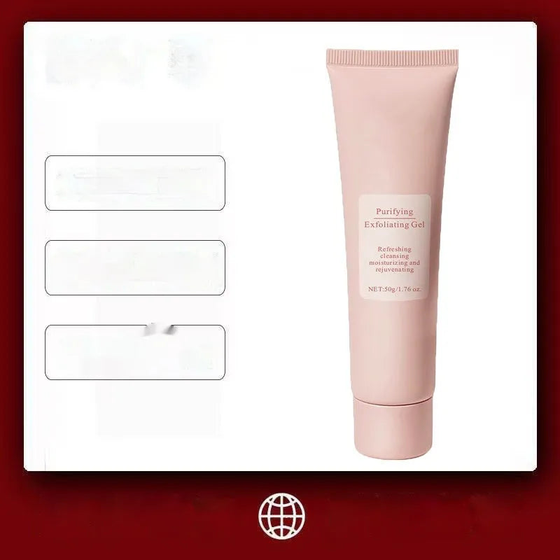 132g moisturising facial exfoliating gel scrub tube for all skin types