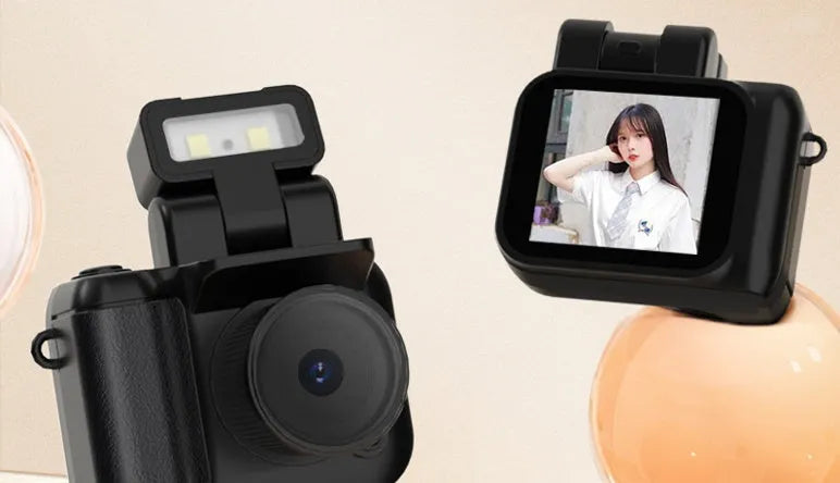 Black Y4000 HD digital camera with retro compact design for student use