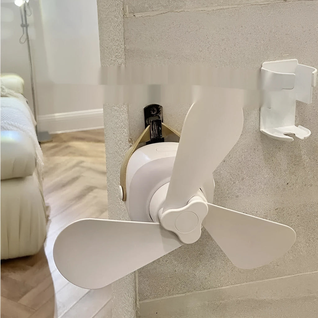 USB hanging fan 18x18x8cm with remote control, 3m line, for bathroom use