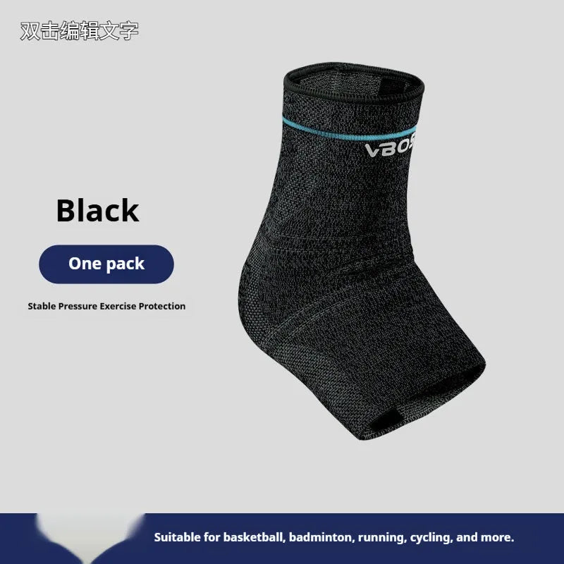 Ankle support compression sleeve for adults in black, dark grey or light grey, sizes M L XL