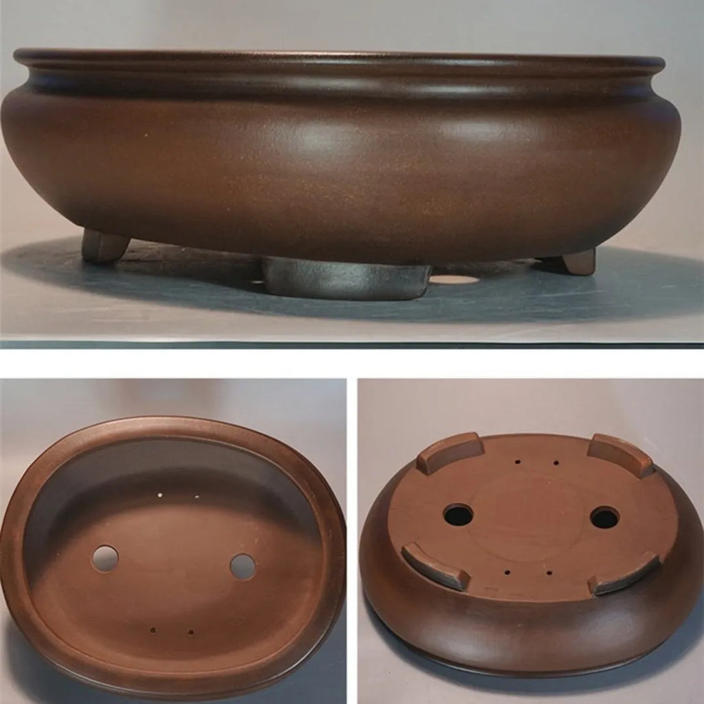 Handmade purple sand desktop flowerpot classical design measuring 58cm wide