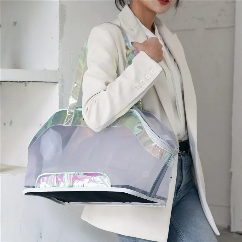 MOORPET leather pet carrier bag with 25 litre capacity in solid colour