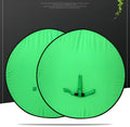 Foldable photography background board 150x200cm green nylon fabric with steel spring frame