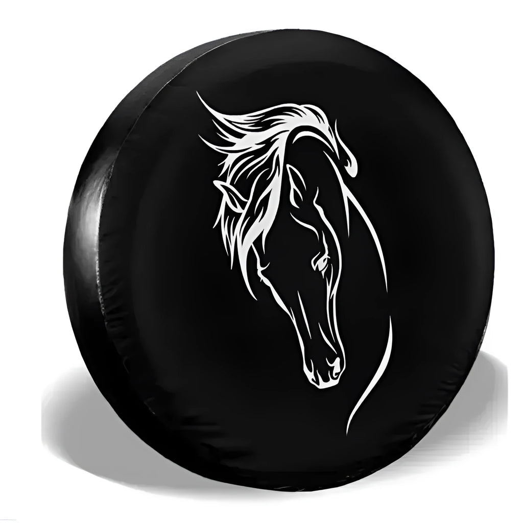 Black PVC sunproof rainproof dustproof spare tire cover 15 inches universal fit for car