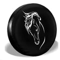 Black PVC sunproof rainproof dustproof spare tire cover 15 inches universal fit for car