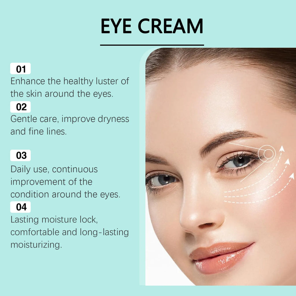 30g tube of retinol anti-ageing eye cream with hyaluronic acid for under-eye treatment