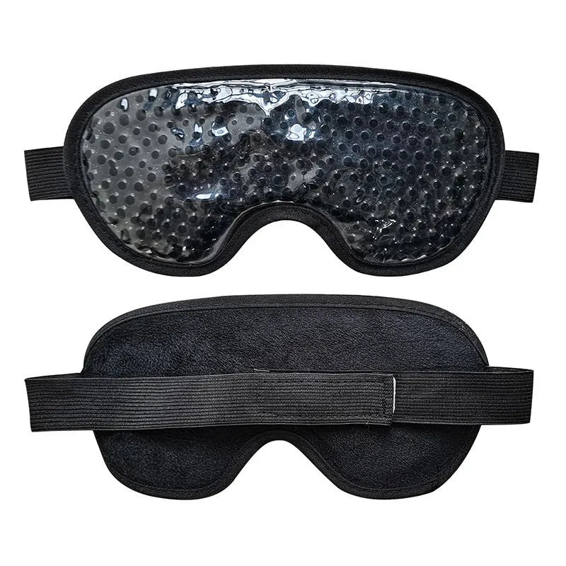 White portable electronic eye device with USB charging port and eye mask attachment