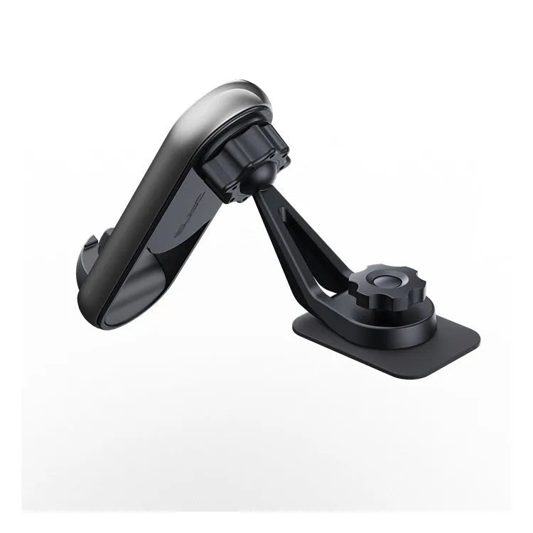 Multi-function rotating car phone holder clipped to a car vent, holding a smartphone