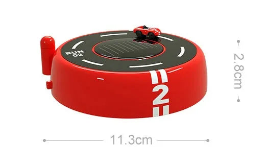 Round solar-powered car aromatherapy decoration with ambient light in black, red, or white colours