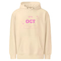 OGT Girl Hoodie in Sandshell colour casual polyester pullover for women front view