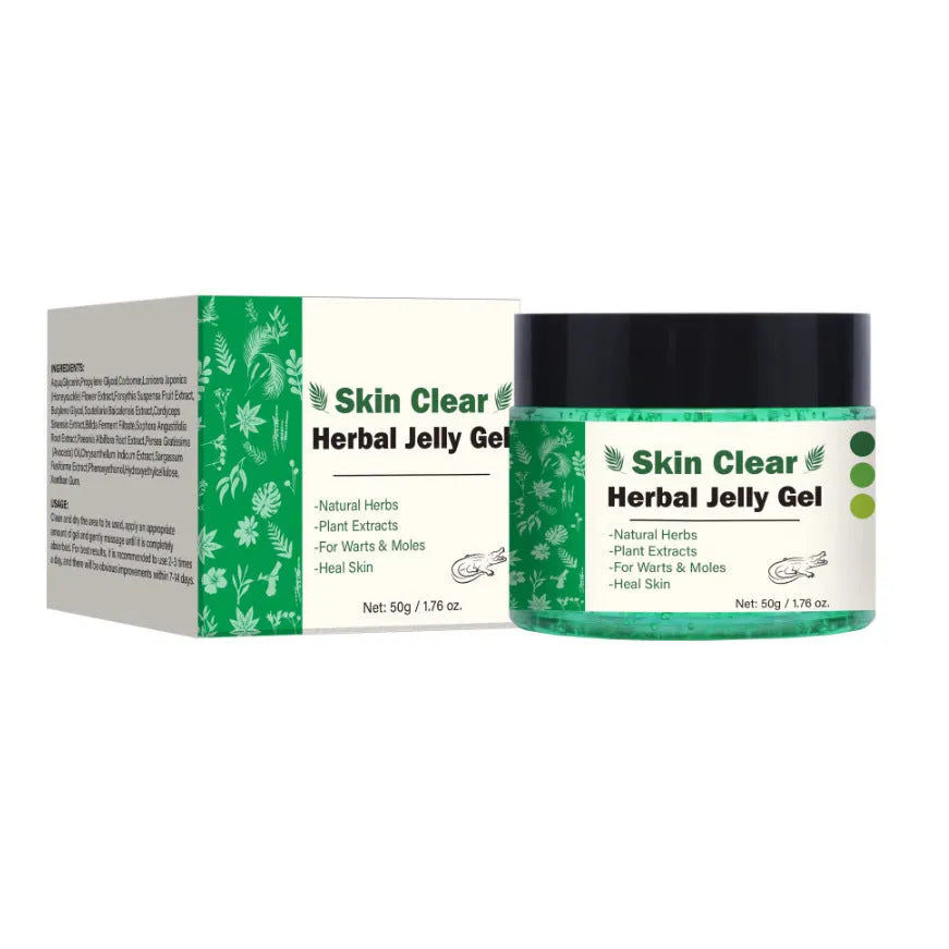 Clear herbal gel in 50g container with FP-B012-50g packaging reference