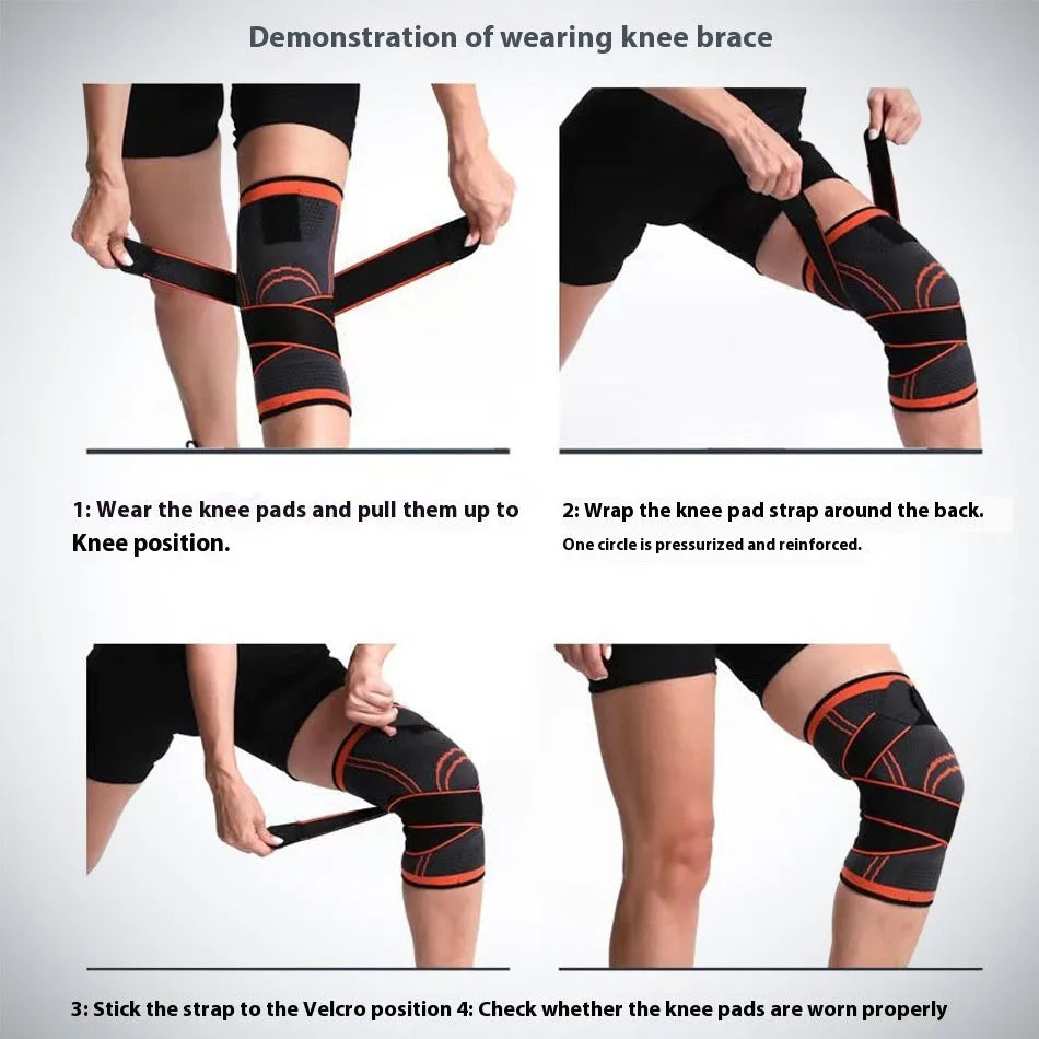 A pair of non-slip knee pads for sports and fitness, shown in one of six available colours.