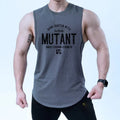 Men's loose fit polyester waistcart training sleeveless shirt for gym workouts