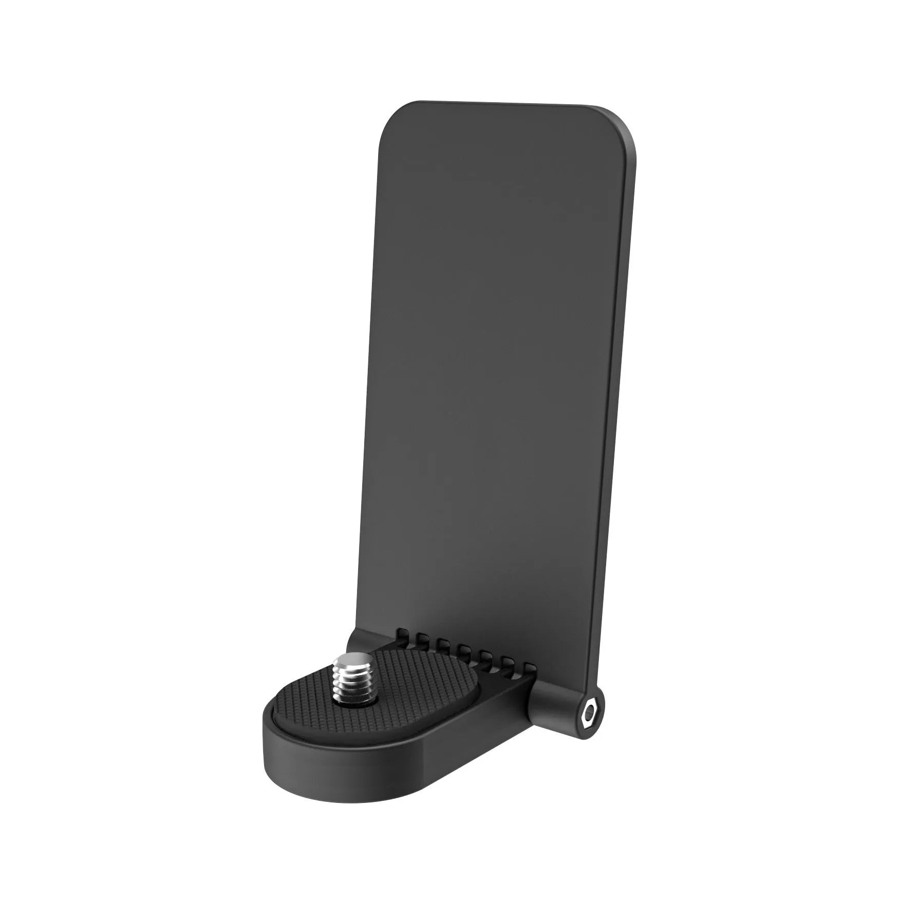Black Insta360 X4 magnetic bracket base with adjustable angle for camera mounting