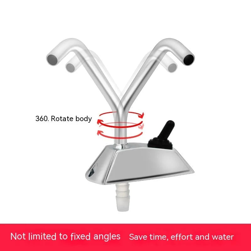 Electronic control RV kitchen faucet with mirror polished 316 stainless steel finish