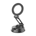 Black H154 magnetic phone holder with suction cup for car mounting