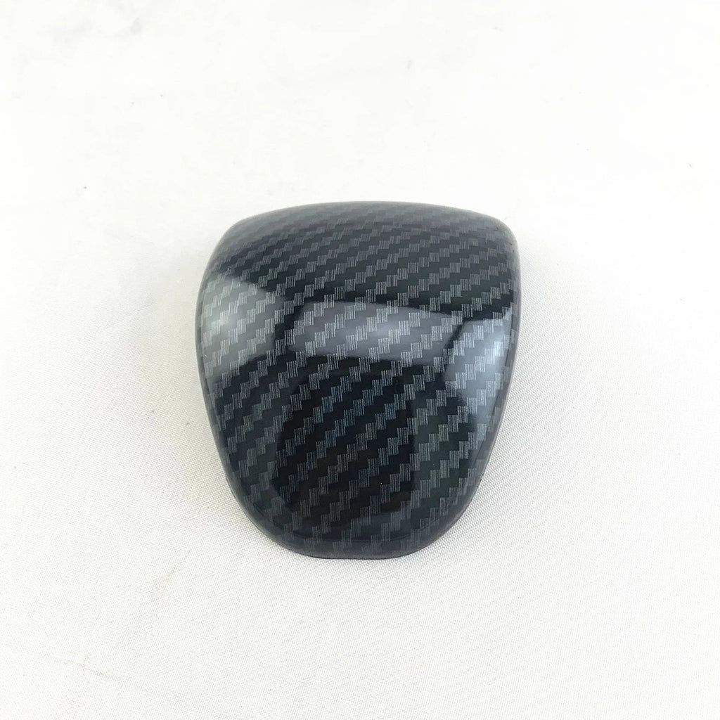 Smart RunK3 carbon fibre pattern ABS plastic gear shift knob cover for cars