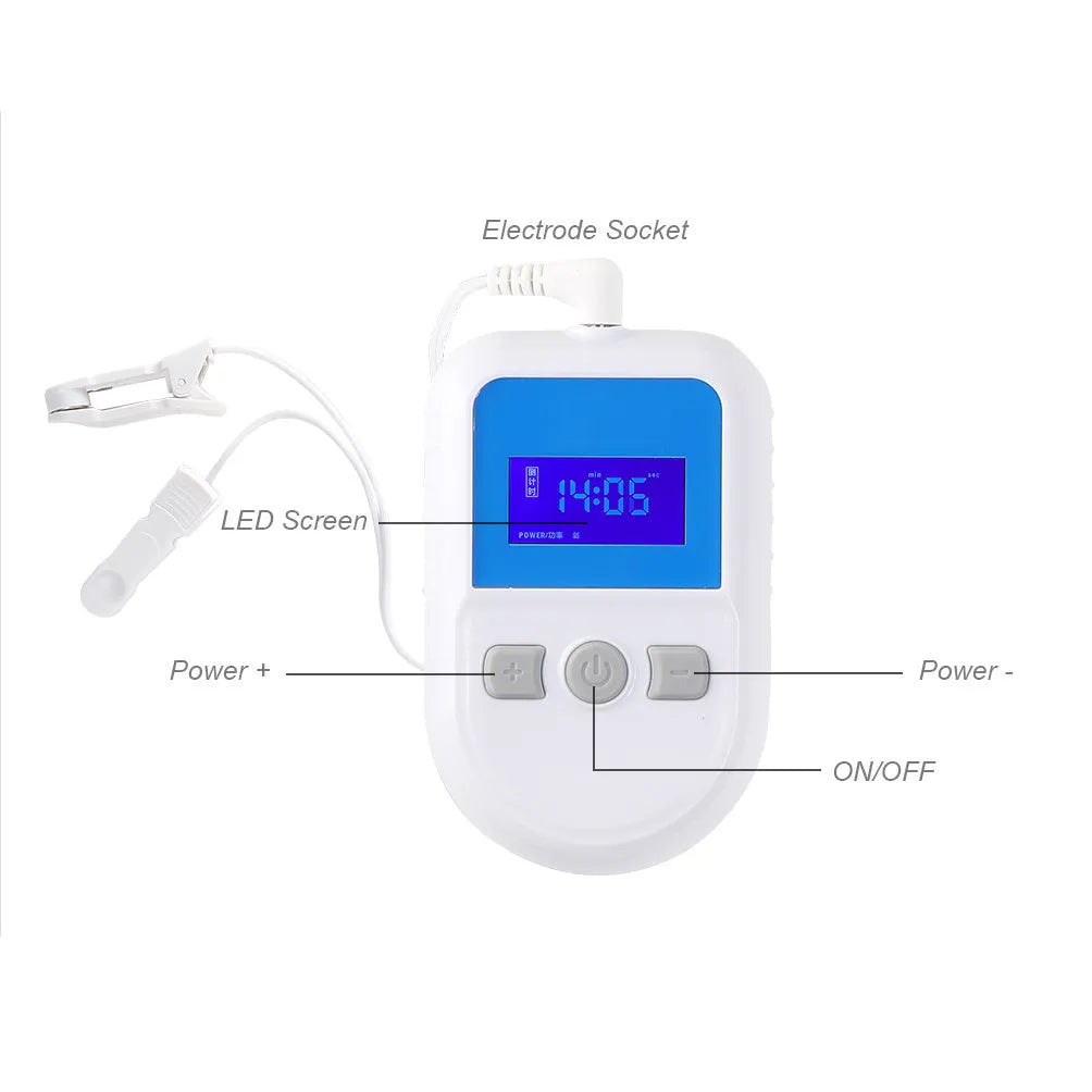 White low frequency pulse therapy instrument for insomnia relief with USB power connection