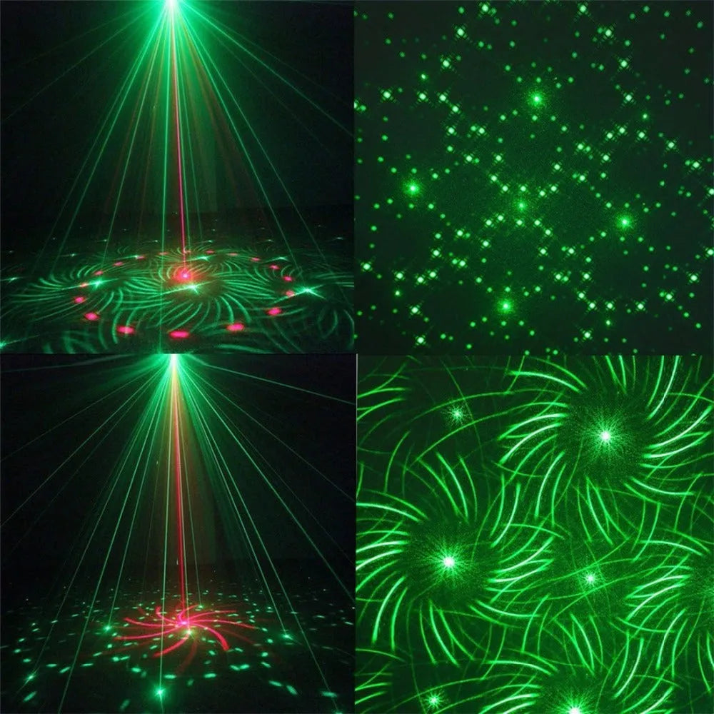 JC-24 in one KTV laser light with red and green lasers, 30W indoor unit, 105*90*52mm, voice-activated control