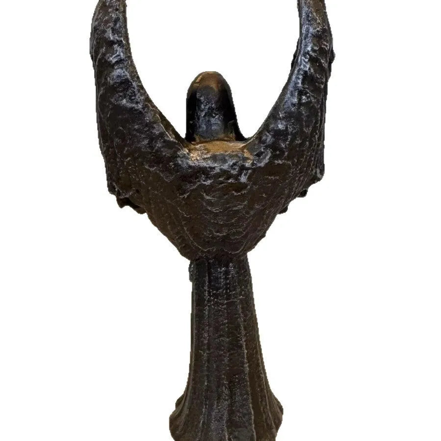 Dark Angel Statue resin ornament measuring 6.5 by 5 by 17 centimetres.