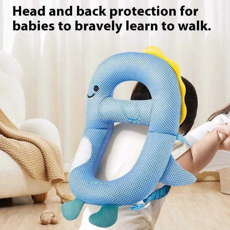 Baby anti-collision pillow and knee pads with cartoon dinosaur bee rabbit chicken designs