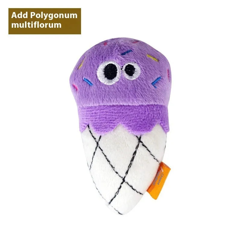 Polygonum multiflorum catnip teething pillow in food design for feline dental care