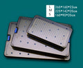 Silicone disinfection box for UV steriliser units in large, medium, and small sizes.