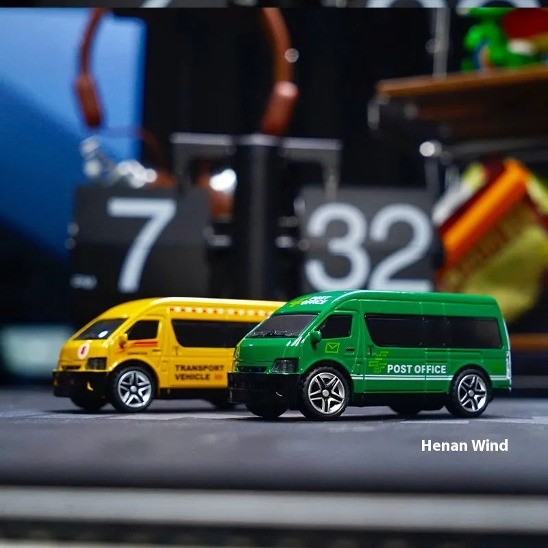 1:64 alloy Bluetooth drift remote control car with three-speed regulation on a smooth tabletop