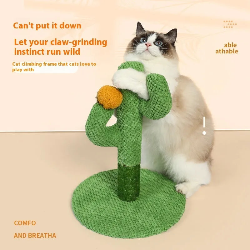 Masson cactus cat scratch board climbing frame with cotton thread scratching surface