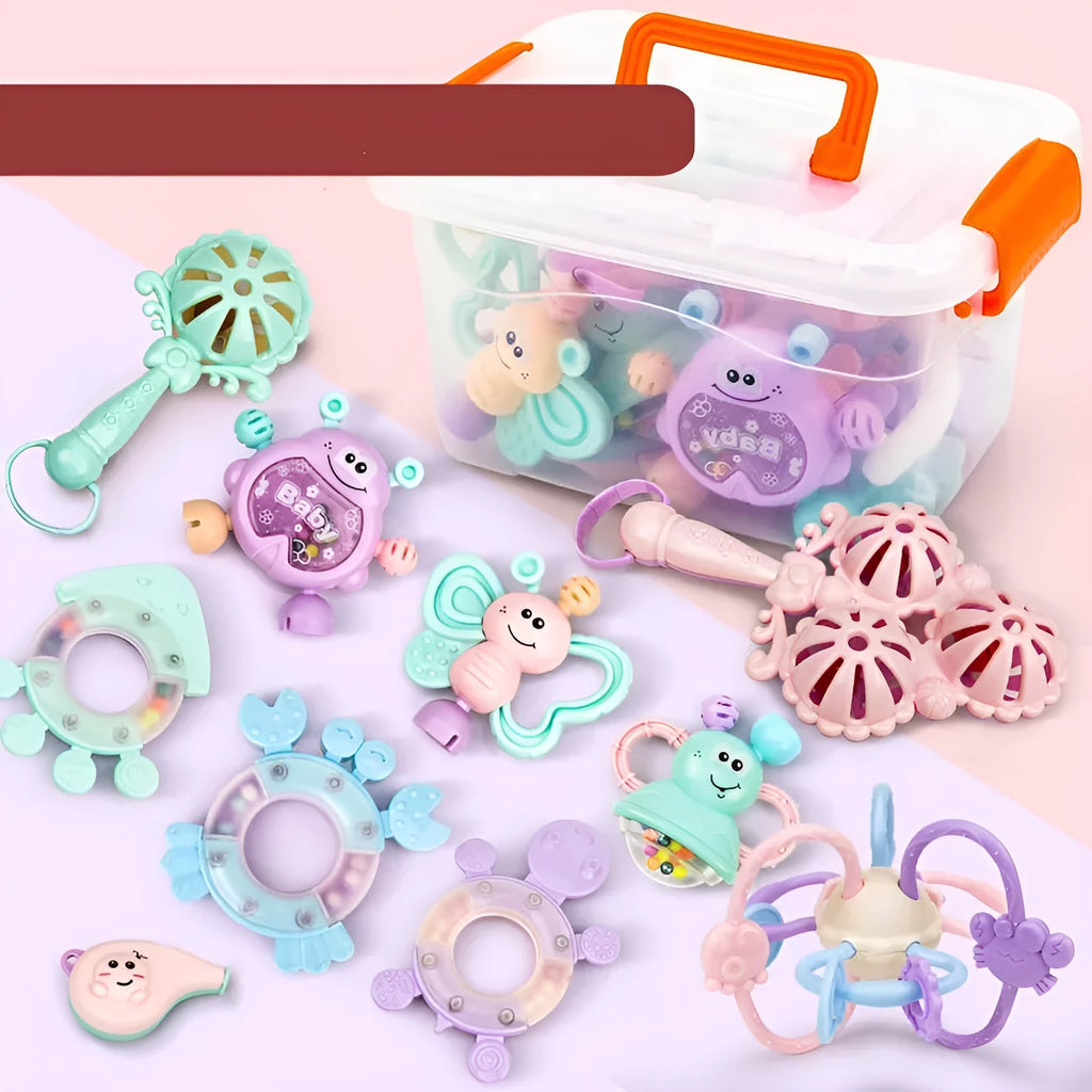 Plastic baby early education comfort toy for 0-3 years, one of 6 styles, 480g-680g