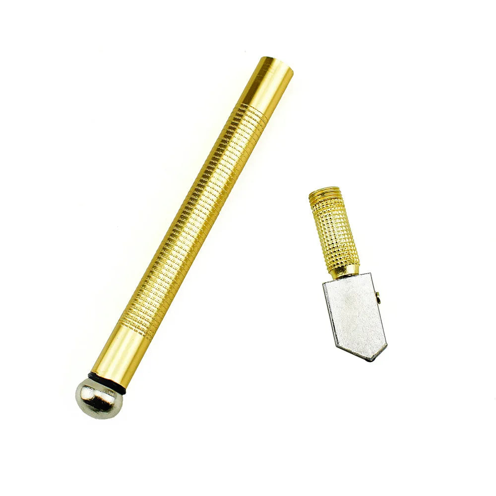 Handheld metal glass cutter with carbide wheel for cutting 5-12mm thick glass.