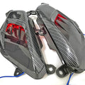 YAMAHA NMAX LED side lamp with carbon fibre decoration, blue light option shown