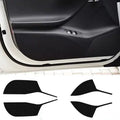Clear carbon fibre protective film kit for Tesla Model S car door interior panels.