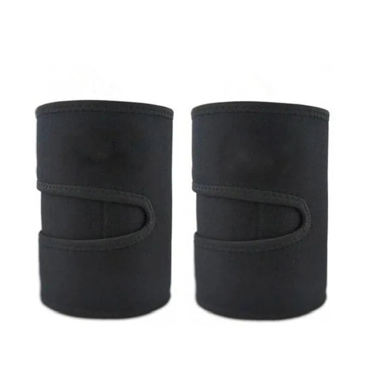 Black sports fitness leggings with running protective strap neoprene 75% chlorine fiber sweat protection 60x17.5cm