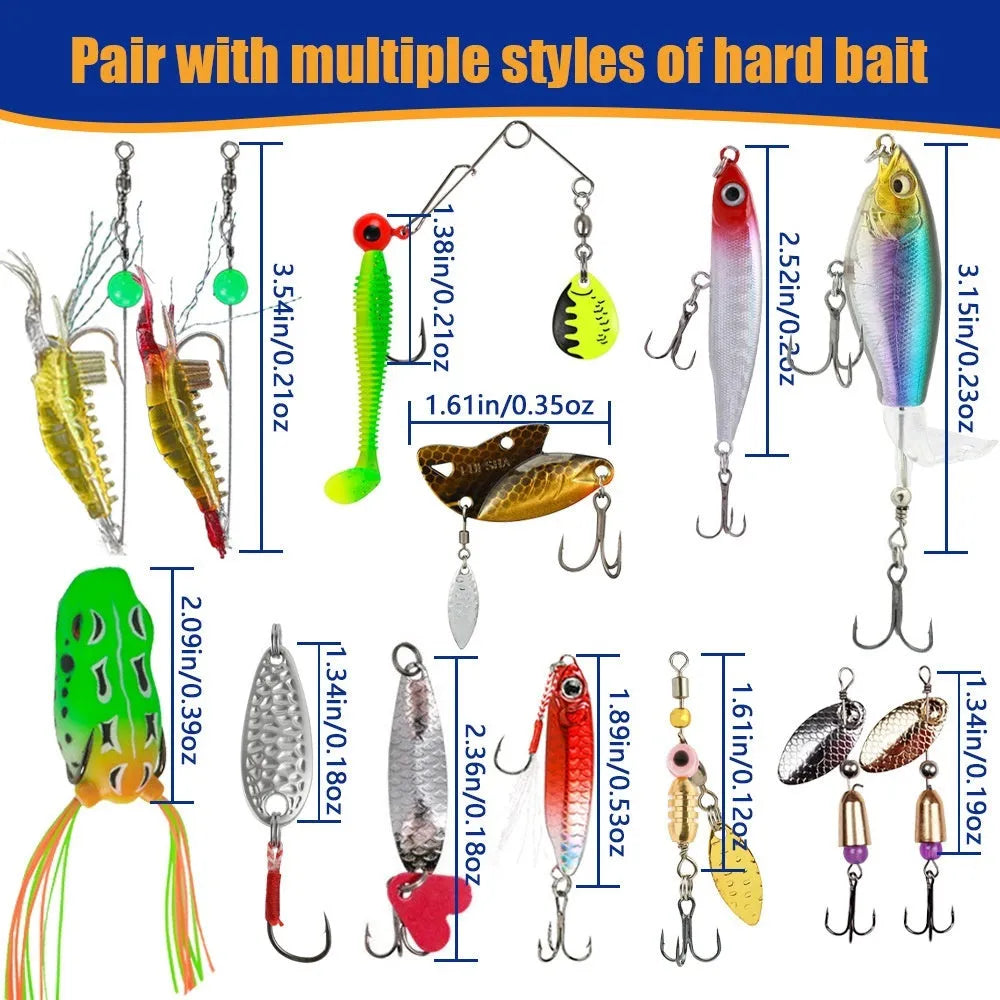 Blind box fishing gear Christmas gift set with 24 metal pieces and 426g pack weight