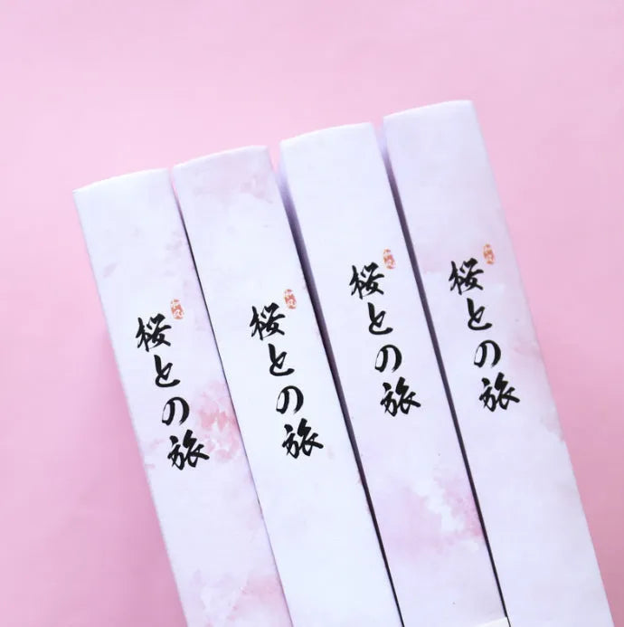 Muco Paper hardcover notebook with Sakura Flower Orbit AR pattern in four colour options