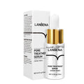 15ml water-based stock solution bottles in hyaluronic acid, VC, 24K polypeptide, and pore variants.