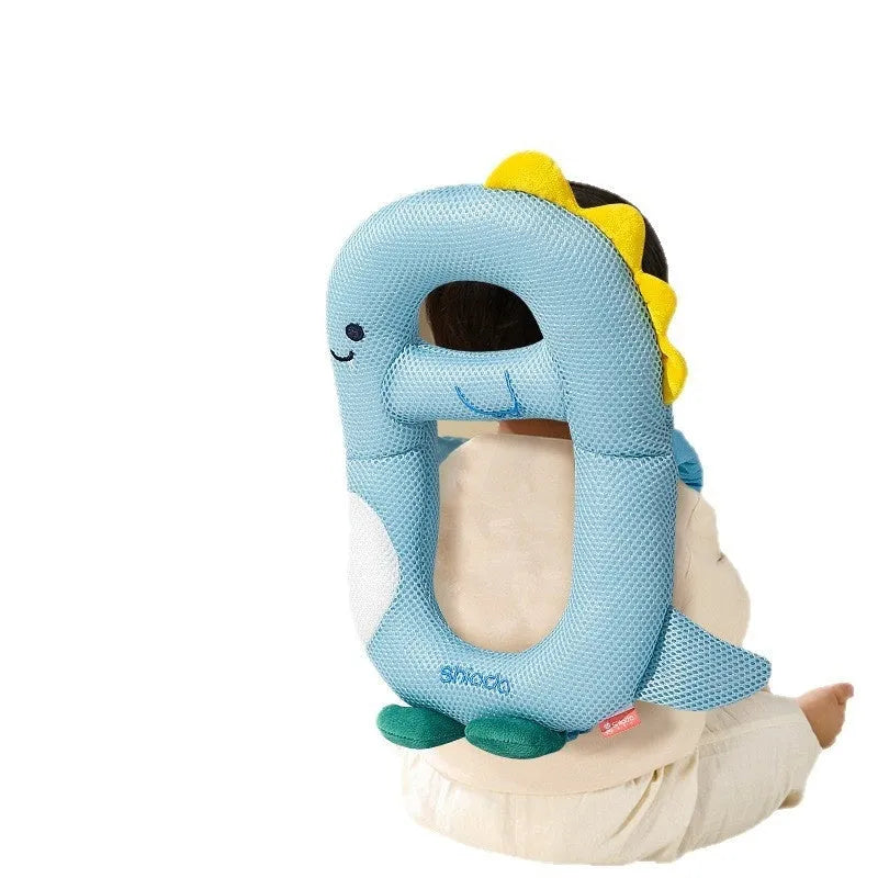 Baby anti-collision pillow and knee pads with cartoon dinosaur bee rabbit chicken designs