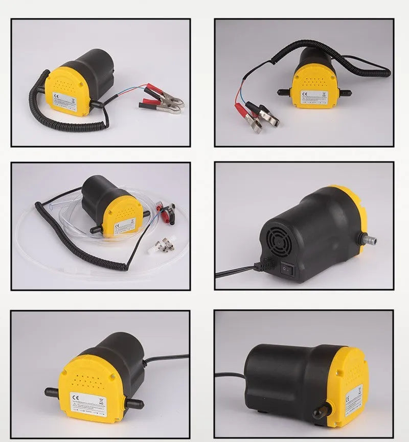 12V electric self-priming oil gear pump with engineering plastic body for oil transfer