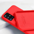 Samsung liquid silicone phone case back cover solid colour plastic moulding fits A20 S20