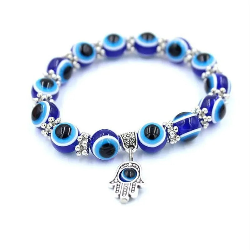 Lucky bracelet bracelet in ethnic style, alloy with baking varnish, unisex geometric design, owl charm option